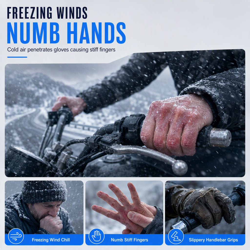 ❄️Winter Motocross Gloves Windproof Warm Motorcycle Riding Gear