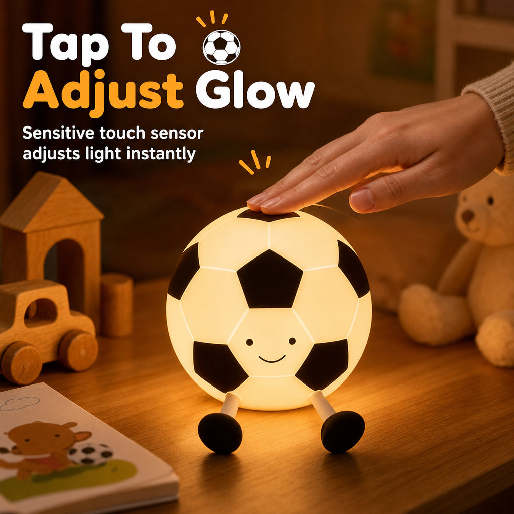 ⚽ Soccer Silicone Touch Night Light