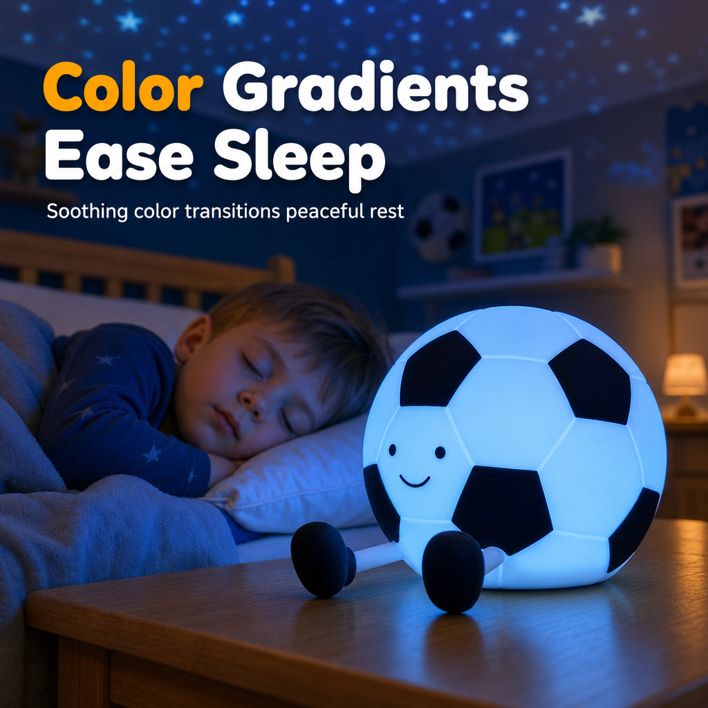 ⚽ Soccer Silicone Touch Night Light