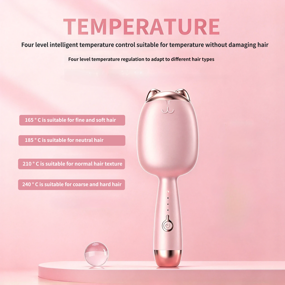 🐱 Cute Cat Egg Roll Hair Curler, 32mm Waver