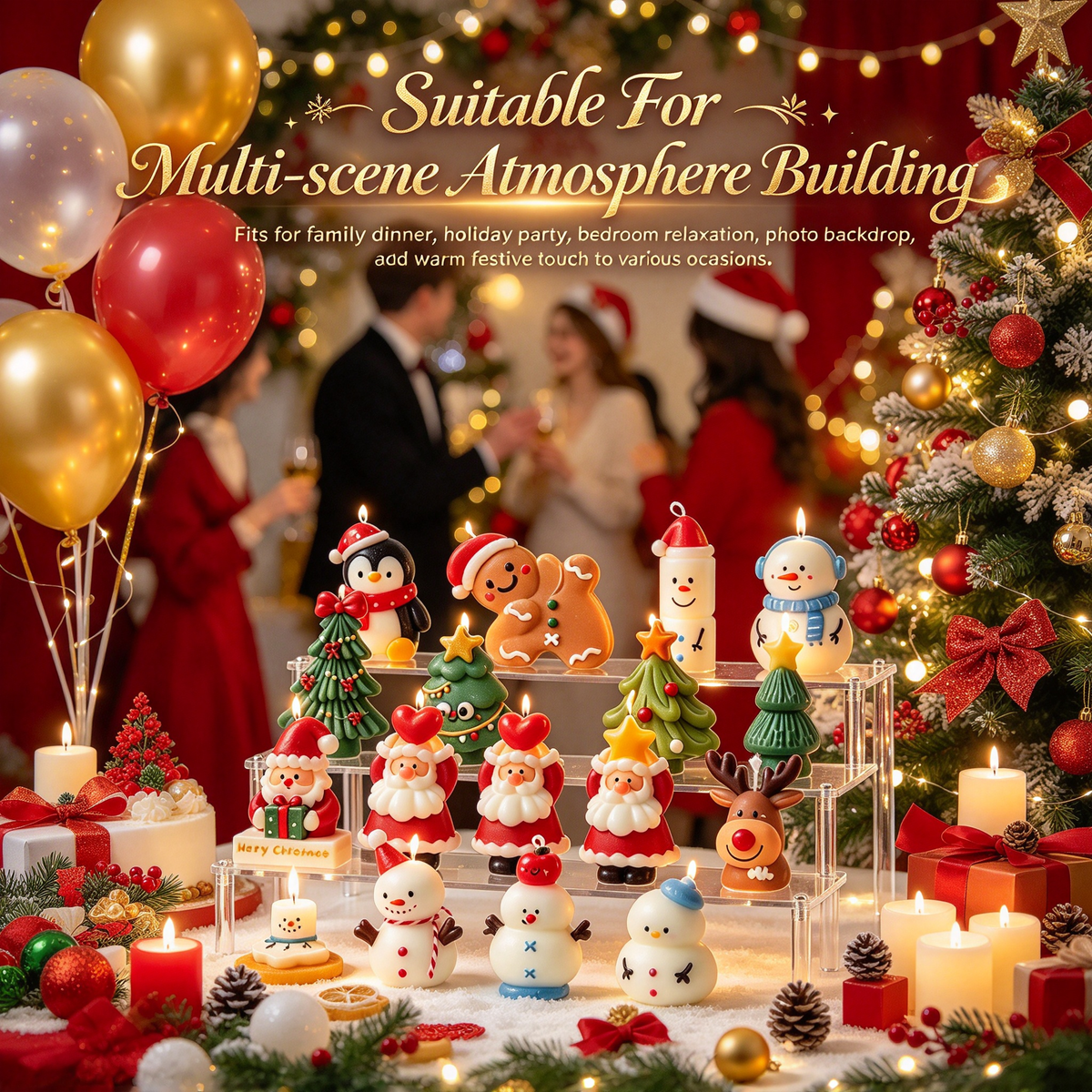 🎄Cute Christmas Character Scented Candle Holiday Decor