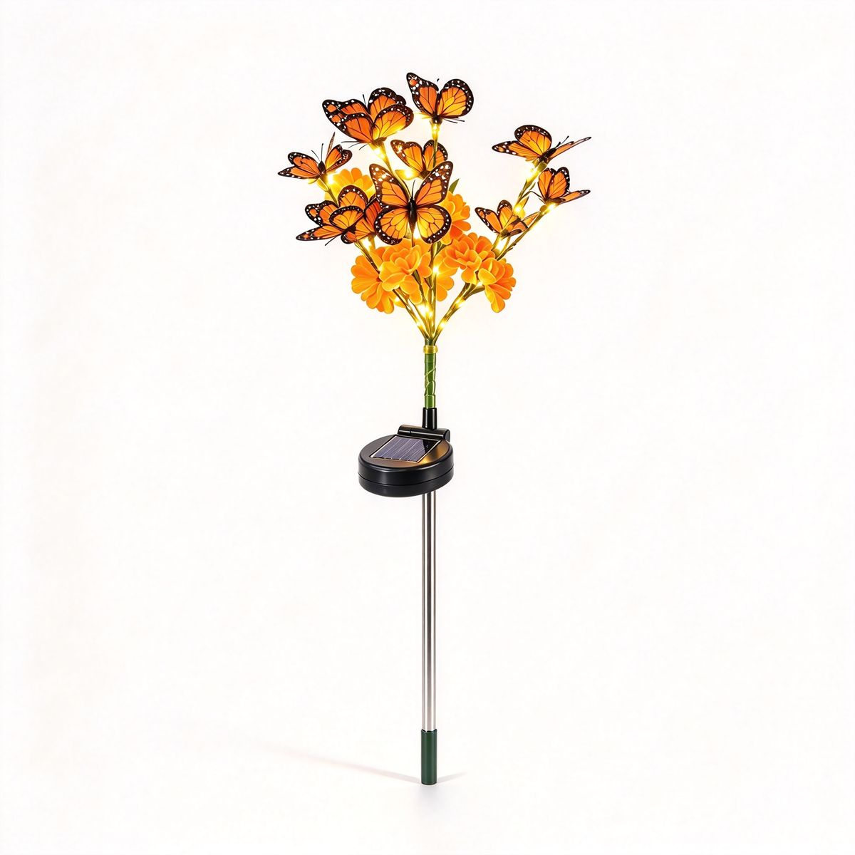 🧡Solar Butterfly Marigold Remembrance Grave Decor Light