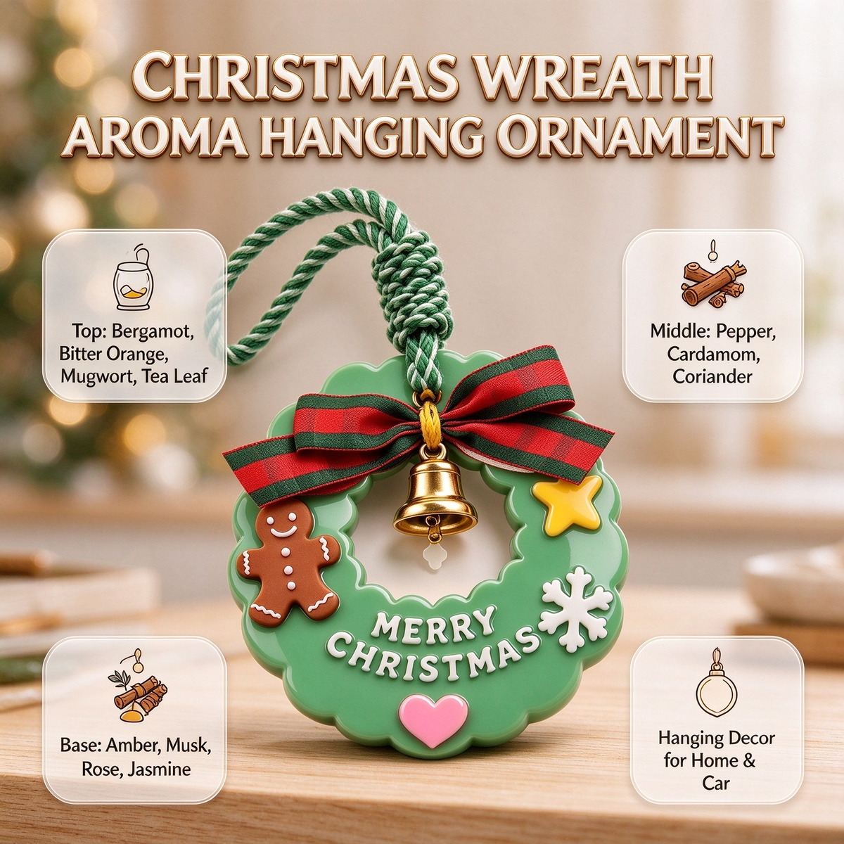 🎄Christmas Aroma Hanging Ornament for Car & Home