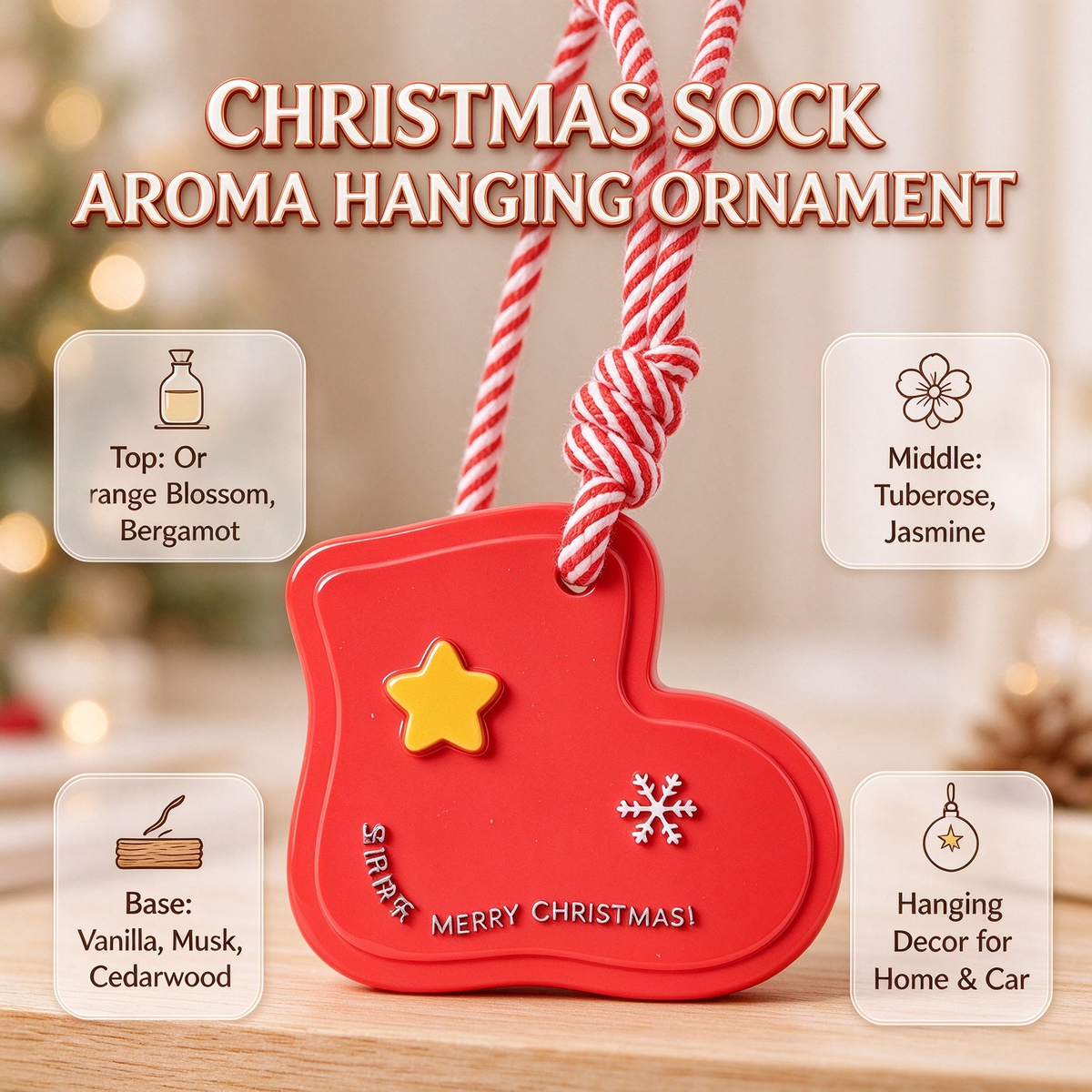 🎄Christmas Aroma Hanging Ornament for Car & Home