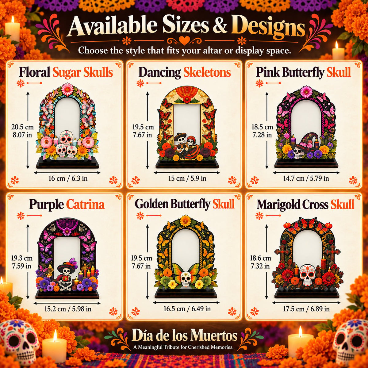 🔥Day of the Dead Commemorative Photo Frame