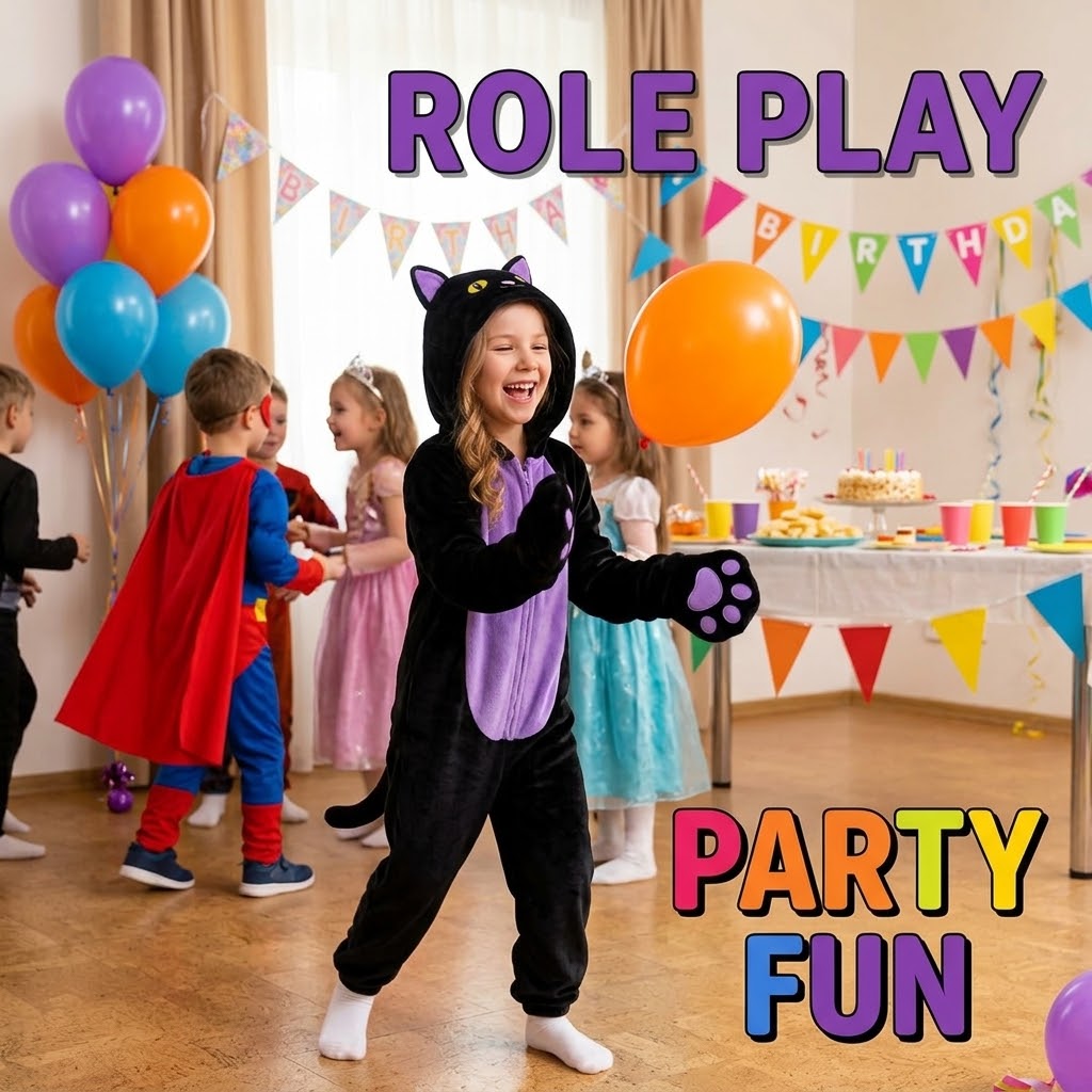 🐈⬛Black Cat Costume for Girls - Halloween Costume for Kids Role Play