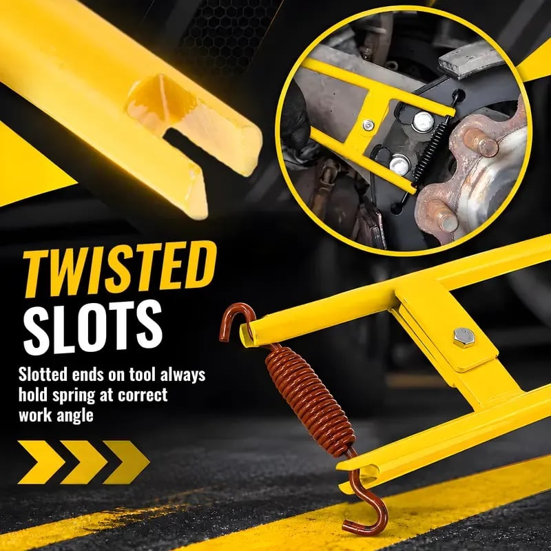 Truck Brake Spring Tool- LT890 Heavy Duty Truck Brake Spring Slack Adjustable Tool Anchor Pin Spings Installer for Semi Trucks Brake Spring Pliers Air Drum Brake Shoe Spring Tool