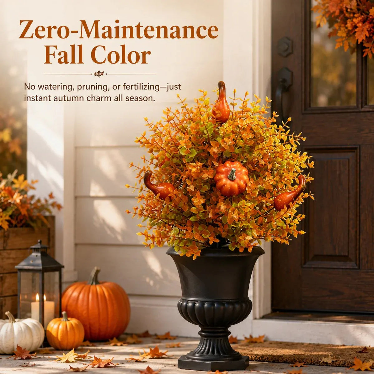 š„ Artificial Fall Pumpkin Tree Stakes