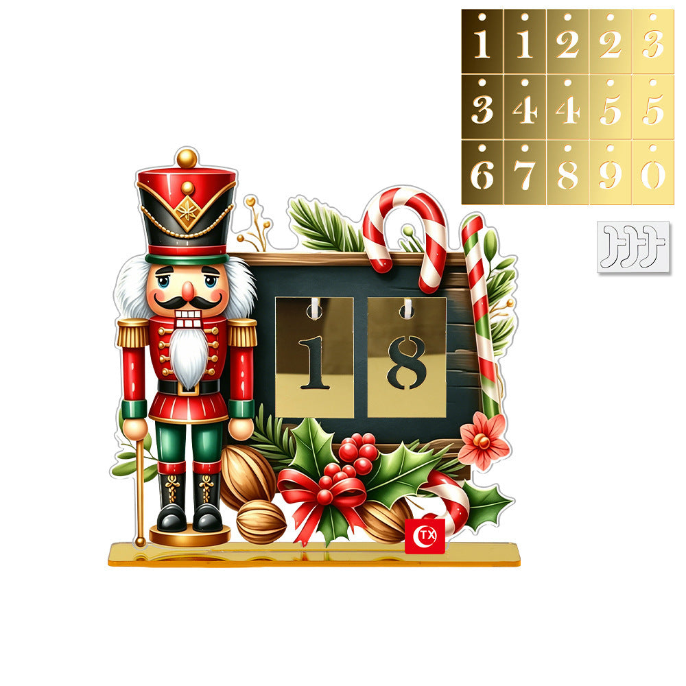 🎄 Christmas Advent Countdown Calendar | Reusable Tabletop Decor