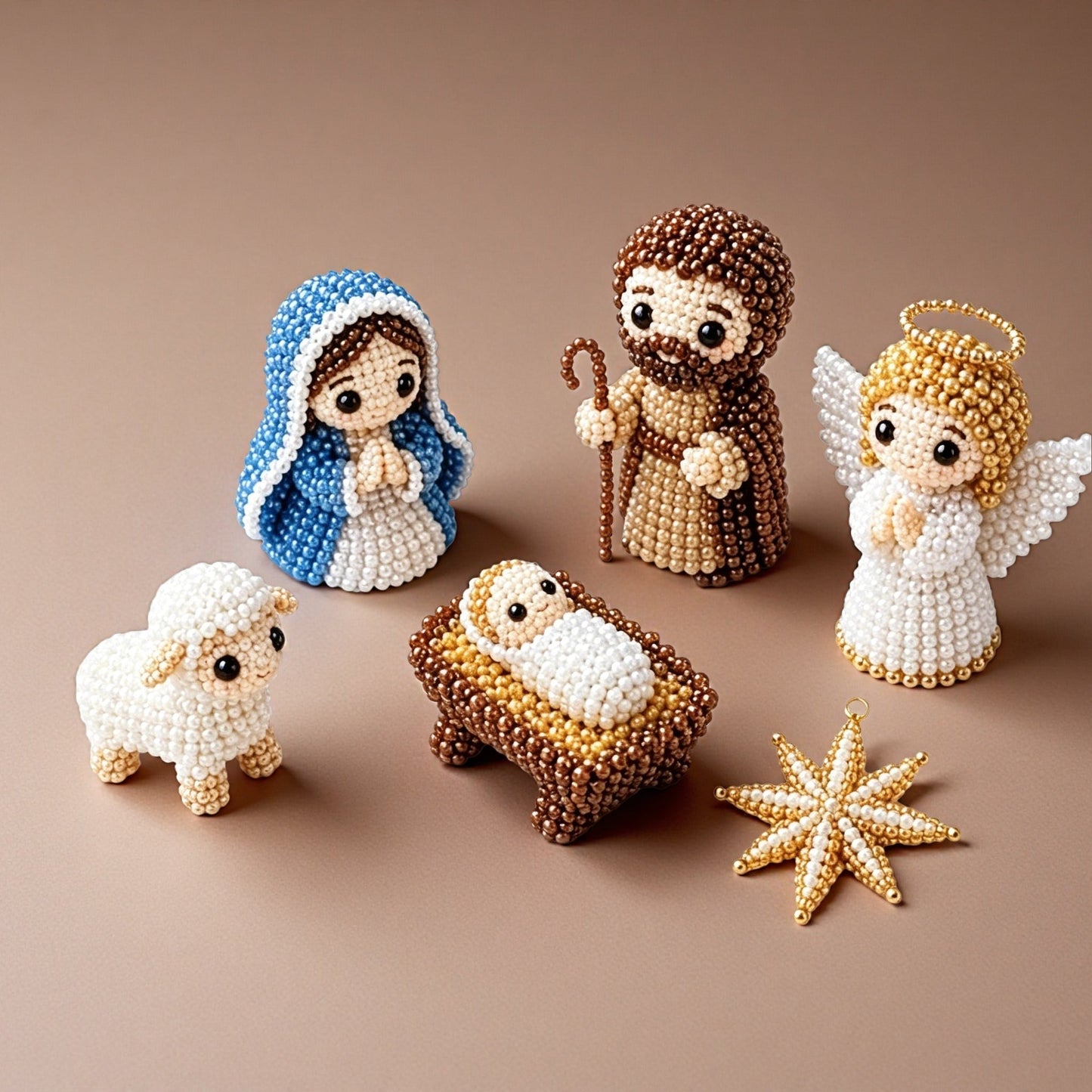 ✝️ 3D Beaded Nativity Scene DIY Kit