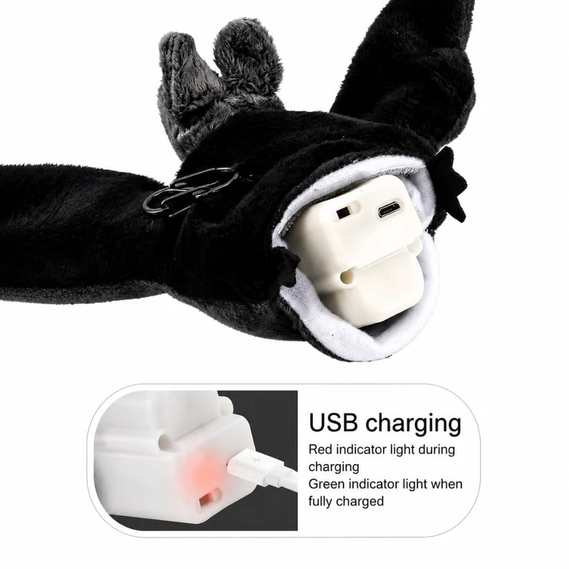 🐶🦇 Electric Flapping Bat Dog Toy | Interactive USB Rechargeable Plush with Remote Control & Catnip Pocket