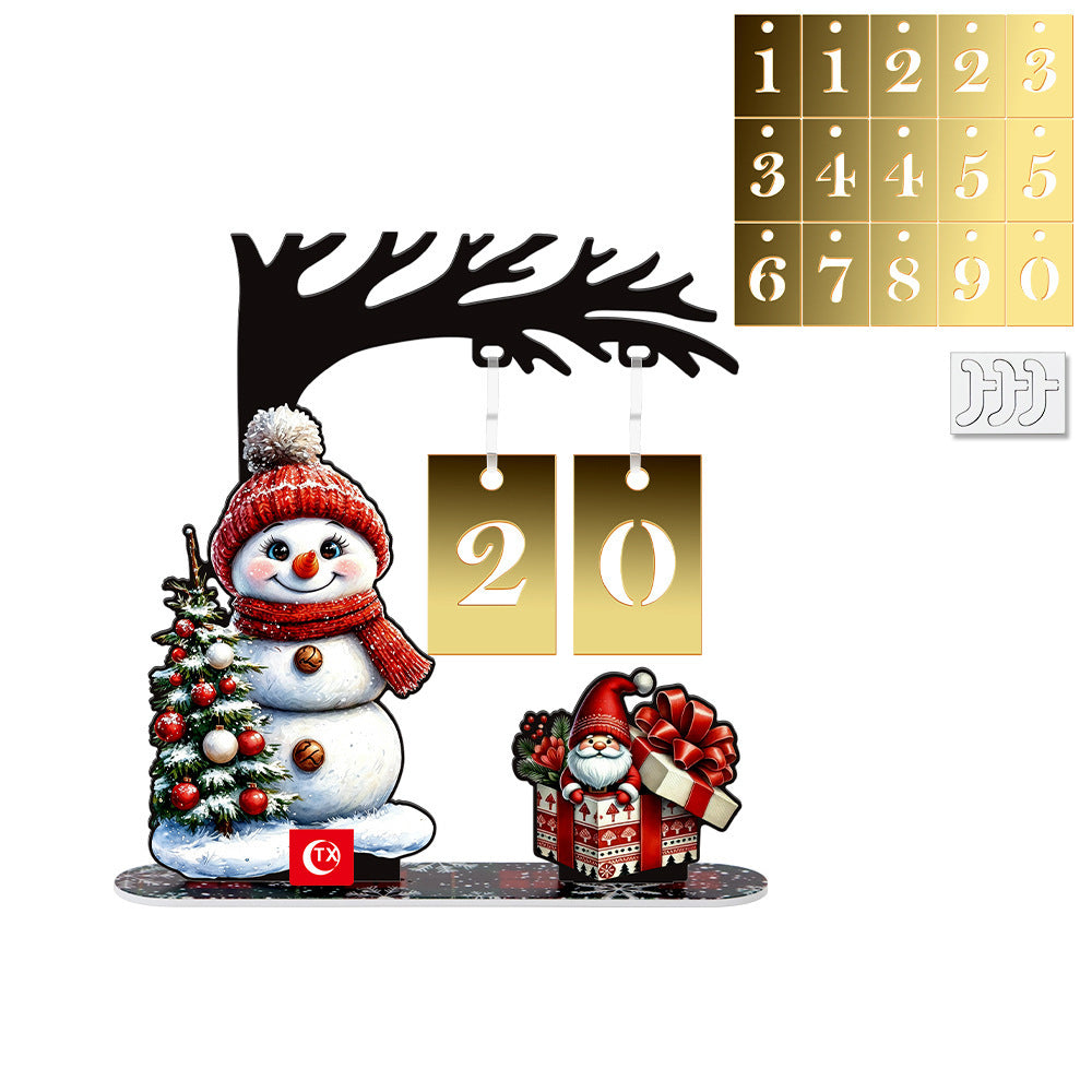 🎄 Christmas Advent Countdown Calendar | Reusable Tabletop Decor