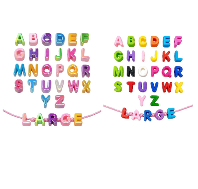 ✨ Gold Letter Beads|52 Pcs A-Z Alphabet Beads for DIY Jewelry Making