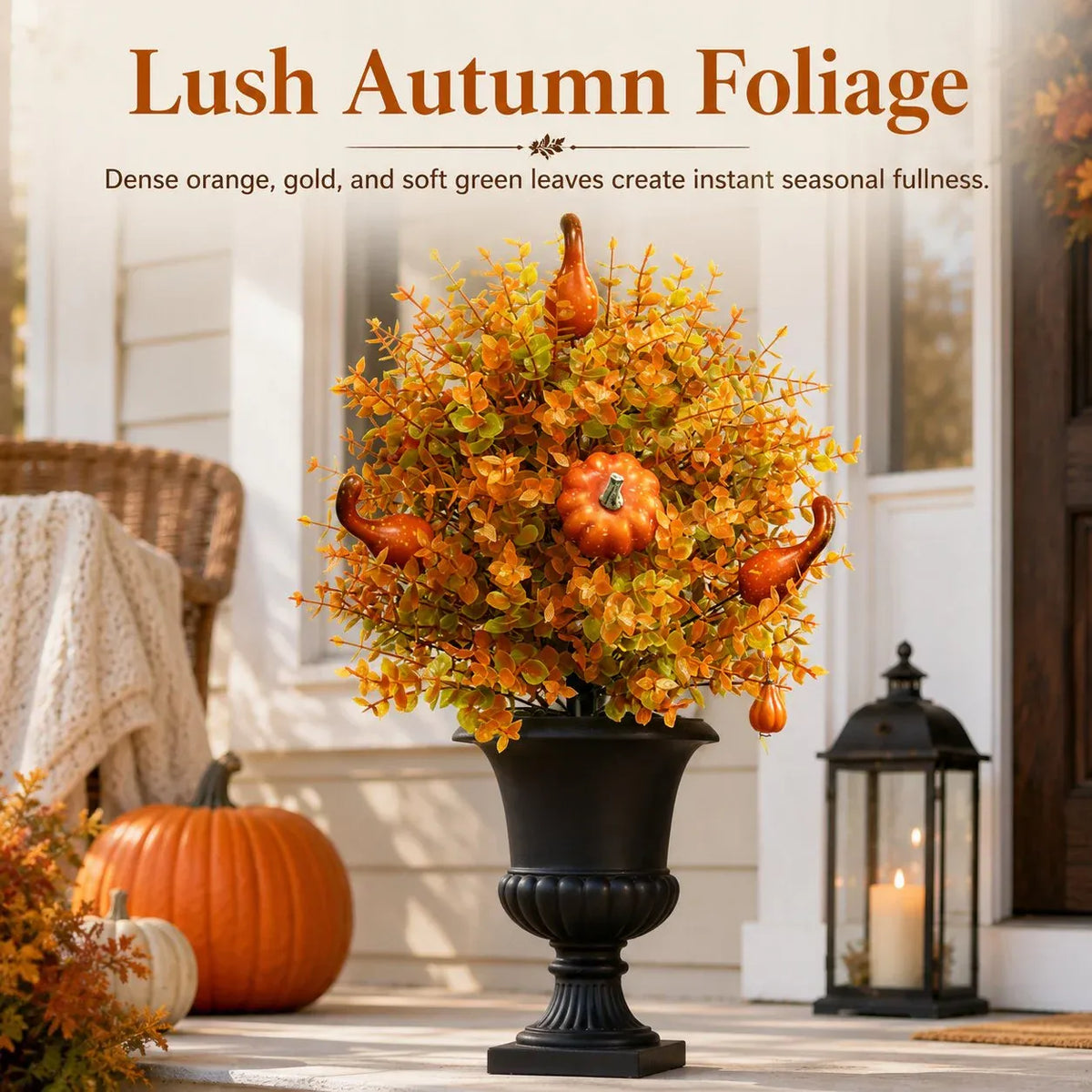 š„ Artificial Fall Pumpkin Tree Stakes