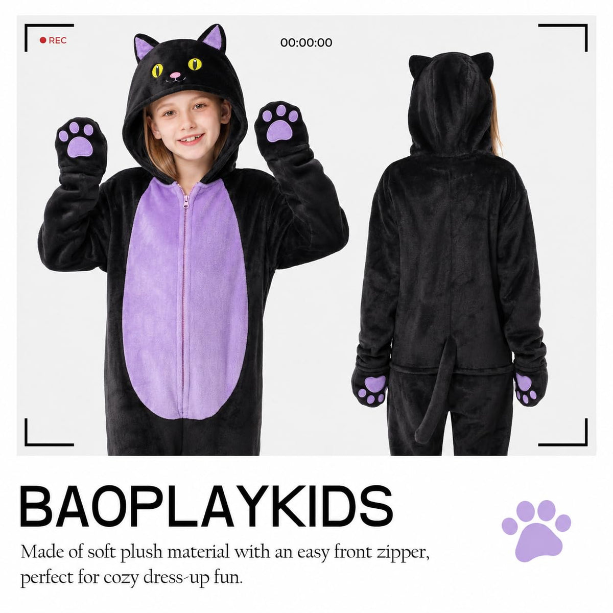 🐈⬛Black Cat Costume for Girls - Halloween Costume for Kids Role Play