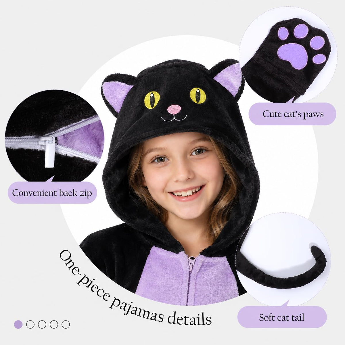 🐈⬛Black Cat Costume for Girls - Halloween Costume for Kids Role Play