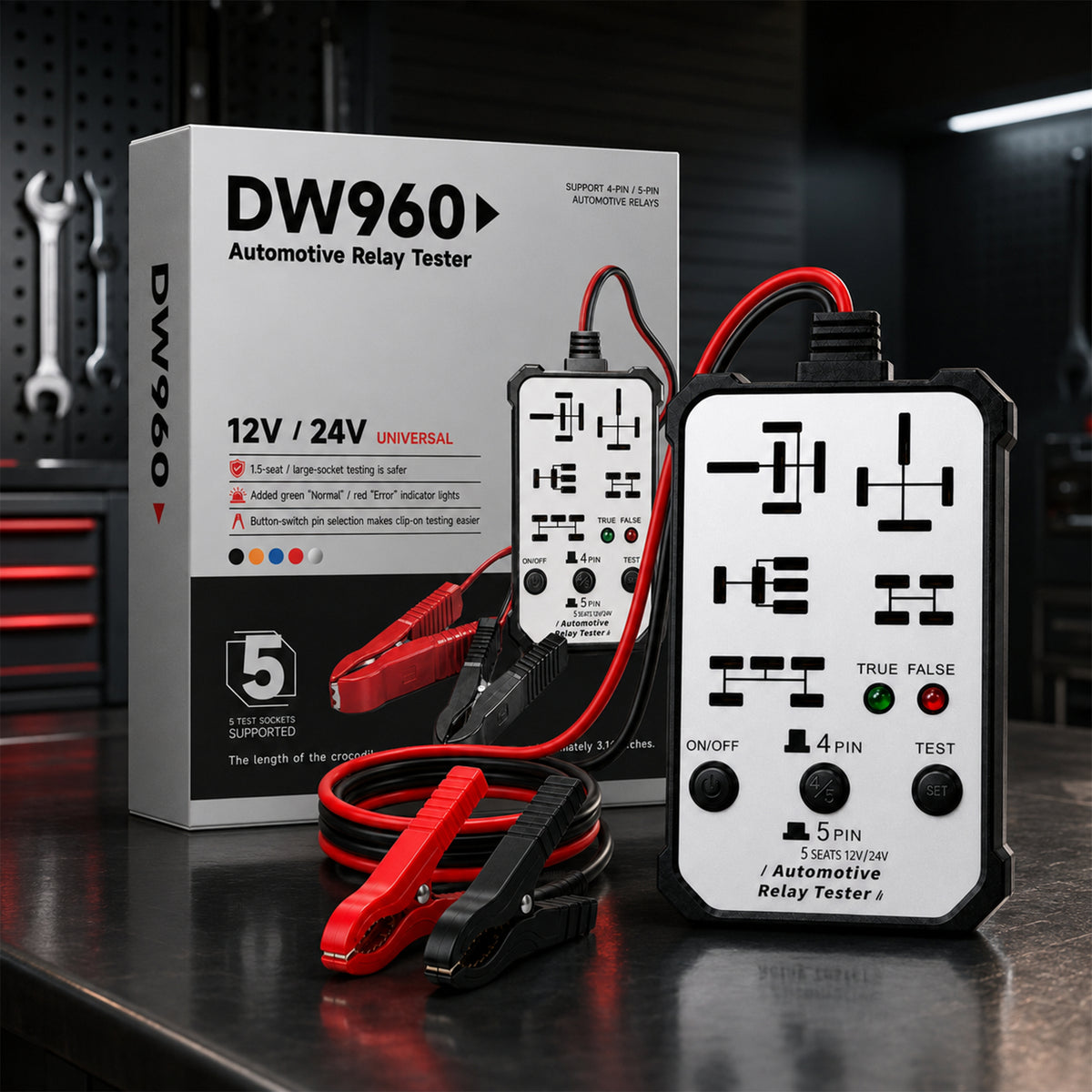 š„2026 New upgrade 12V/24V Universal Relay Tester | Professional 5-Pin Auto Diagnostic Tool