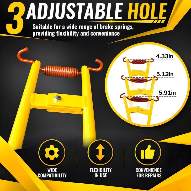 Truck Brake Spring Tool- LT890 Heavy Duty Truck Brake Spring Slack Adjustable Tool Anchor Pin Spings Installer for Semi Trucks Brake Spring Pliers Air Drum Brake Shoe Spring Tool