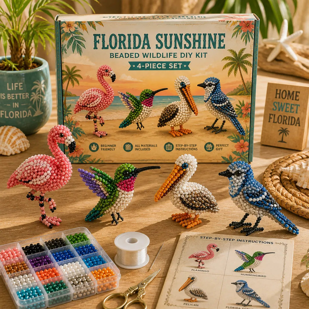 🏞️ State-themed 3D beaded wildlife DIY kits