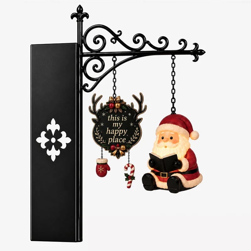 🦌Santa Reindeer Snowman Bookshelf LED Hanging Lamp