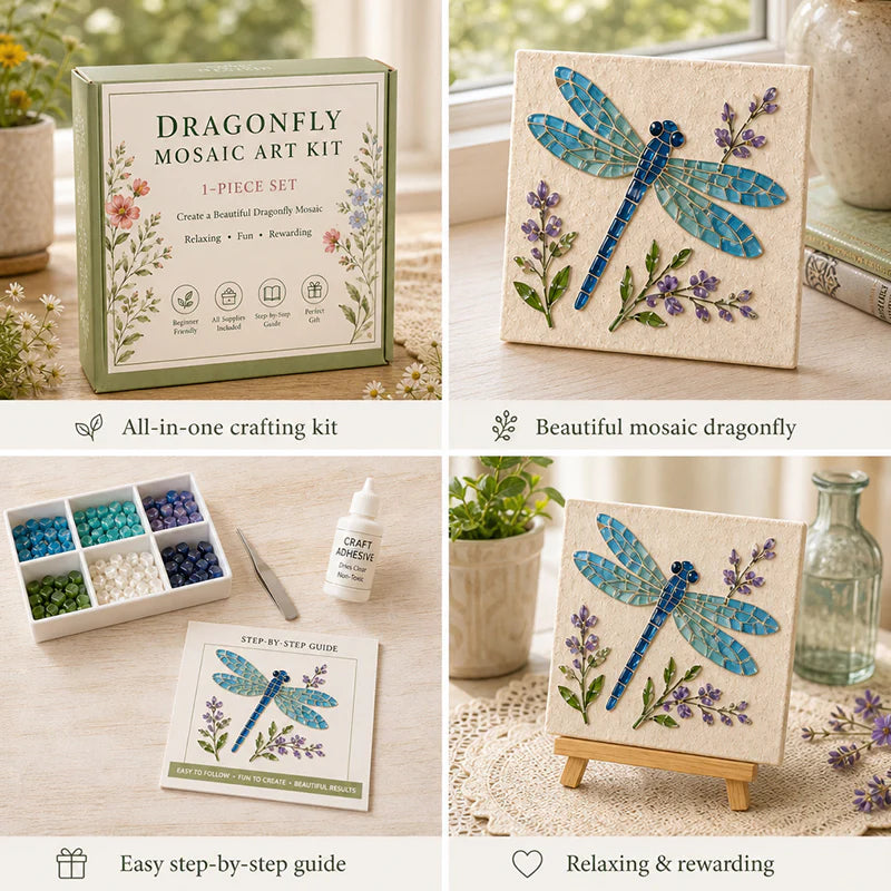 🪴 Garden Mosaic Art Craft Kit | Beginner Friendly DIY Glass Tile Mosaic Painting Set