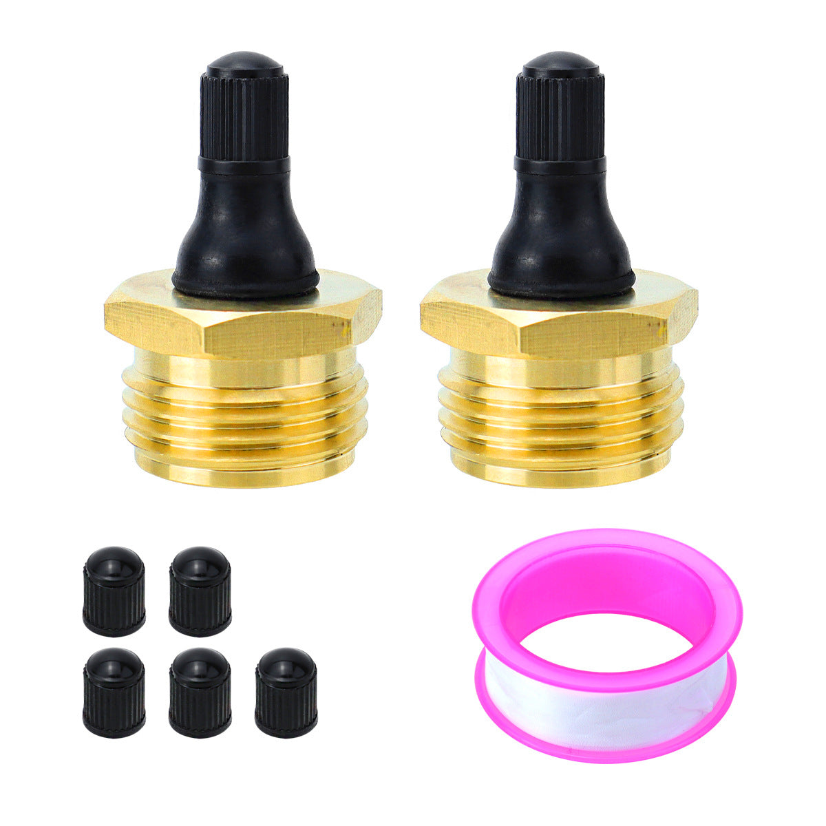 Brass RV Blow Out Plugs with Drain Valve