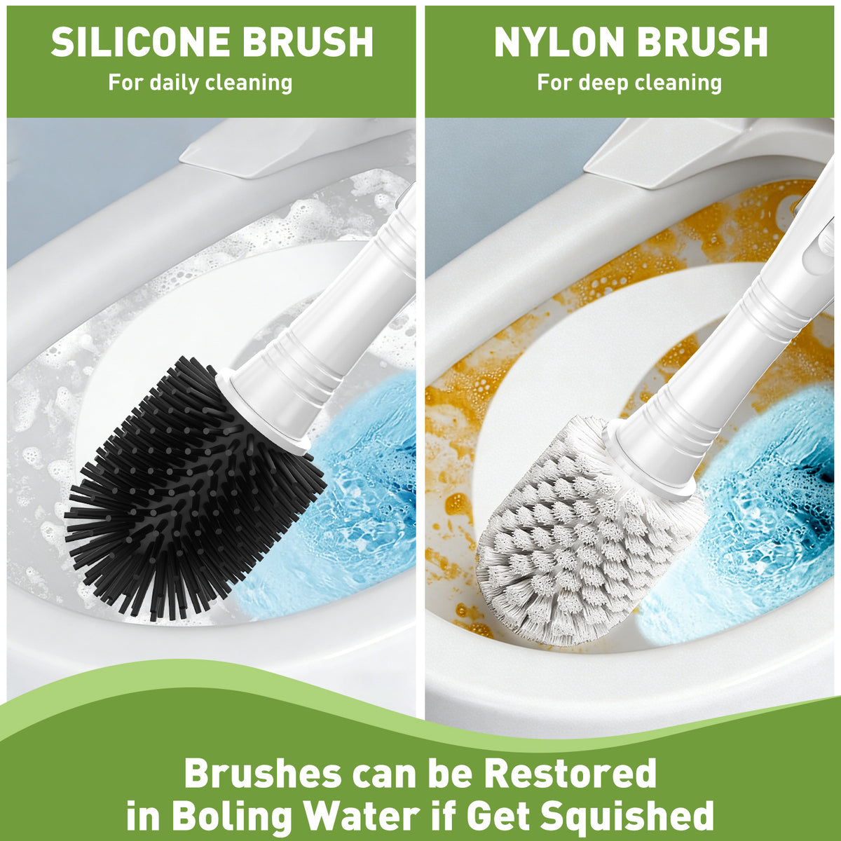 🧼 Electric Toilet Brush, Rechargeable 360° Cleaning Brush