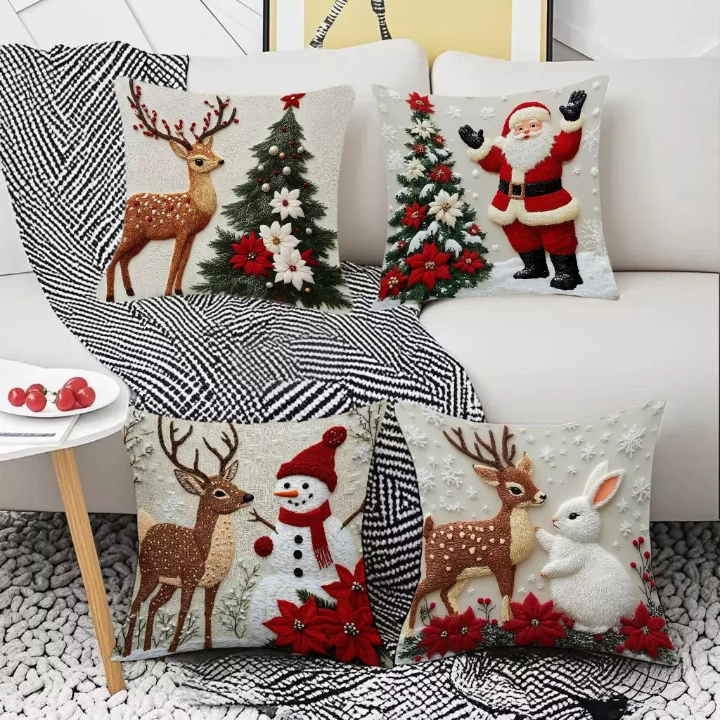 🎅 Christmas Holiday Sofa Pillow Covers