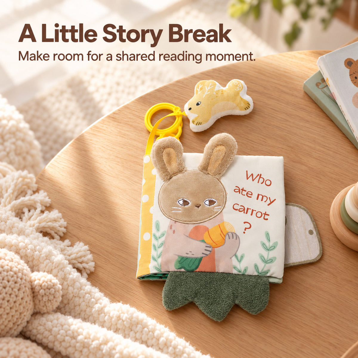 🌿Sensory Peekaboo Fabric Book for Infants