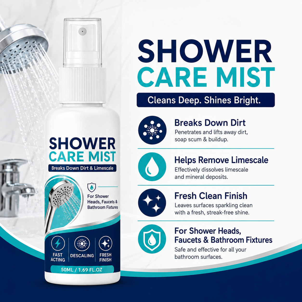 š§¼ Shower Care Mist Bathroom Cleaning Spray