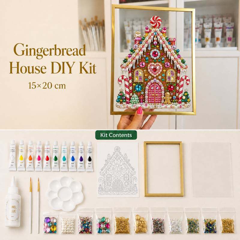 ✨🎁 Jewel & Pearl Christmas Tree DIY Painting Craft Kit