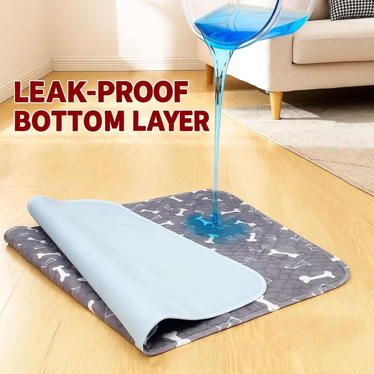 🐾 Reusable Washable Dog Pee Pad-Reusable puppy potty pads for dogs and cats