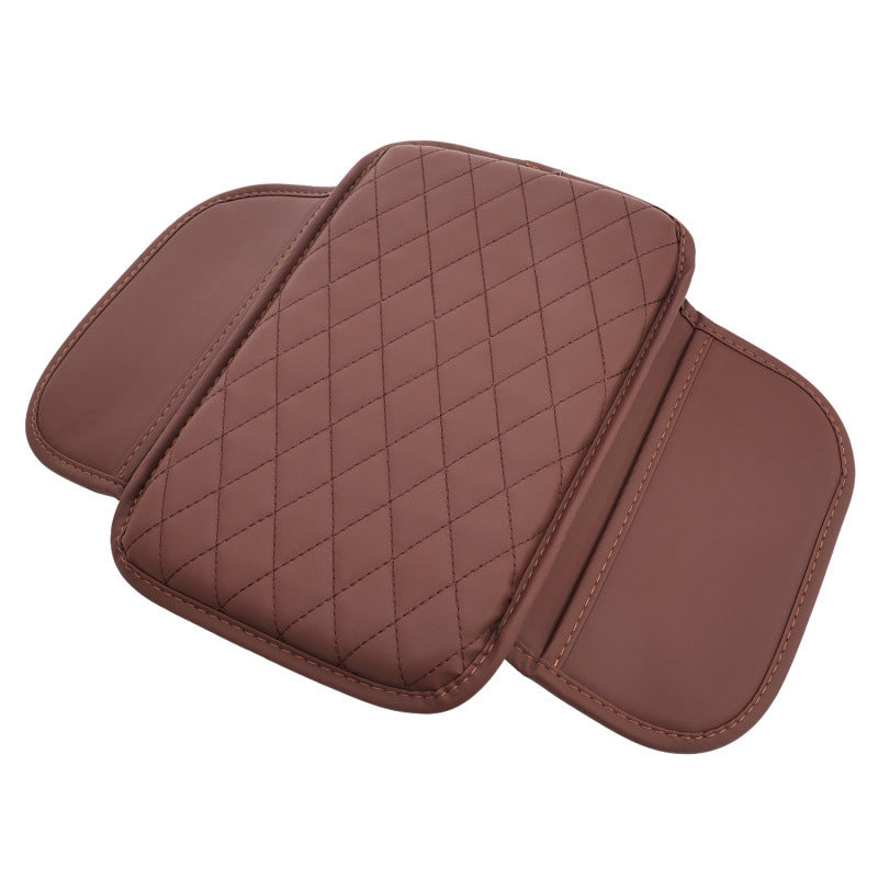 ๐ Car Center Console Armrest Riser โ Padded Cushion with Side Storage & Non-Slip Base