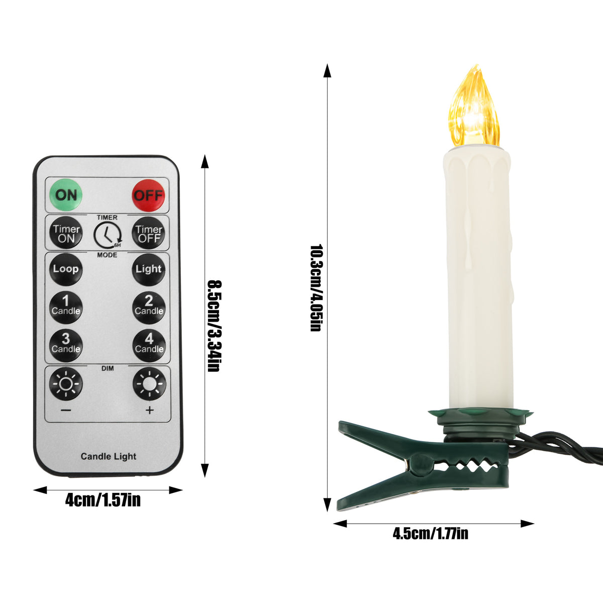 🔥Last Day 50% OFF-🕯️🎄 Flameless Christmas Candle Clip Lights
