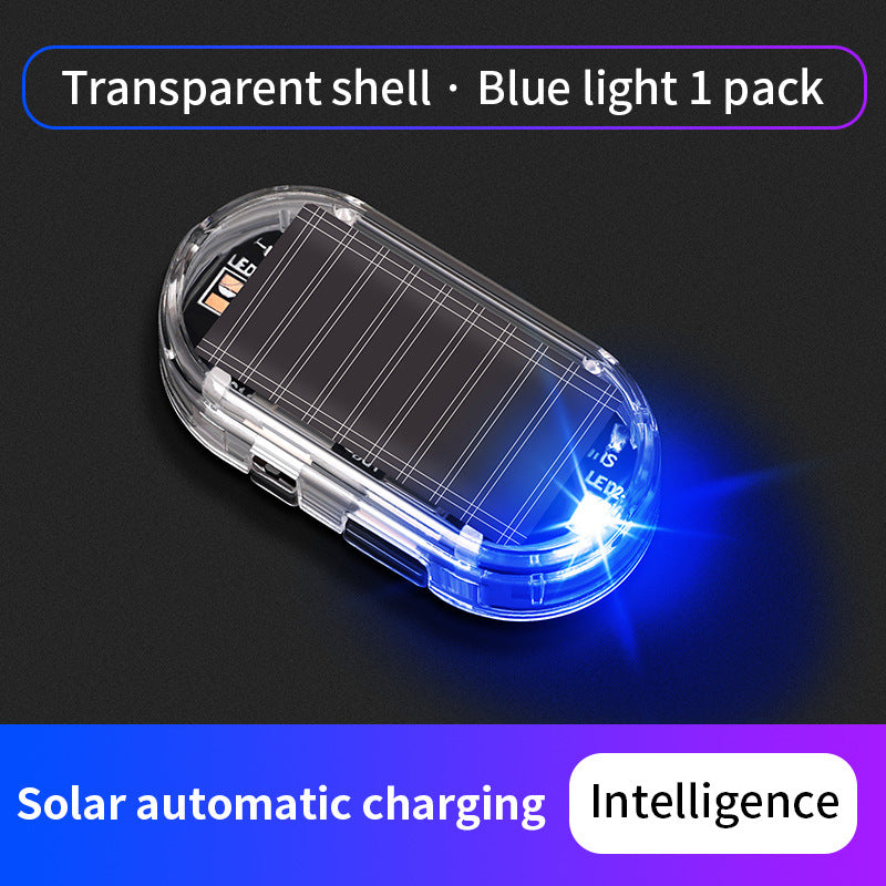 🚨Solar-Powered Simulated Car Alarm Light (2PCS)– Light-Sensing LED Security Warning Flasher
