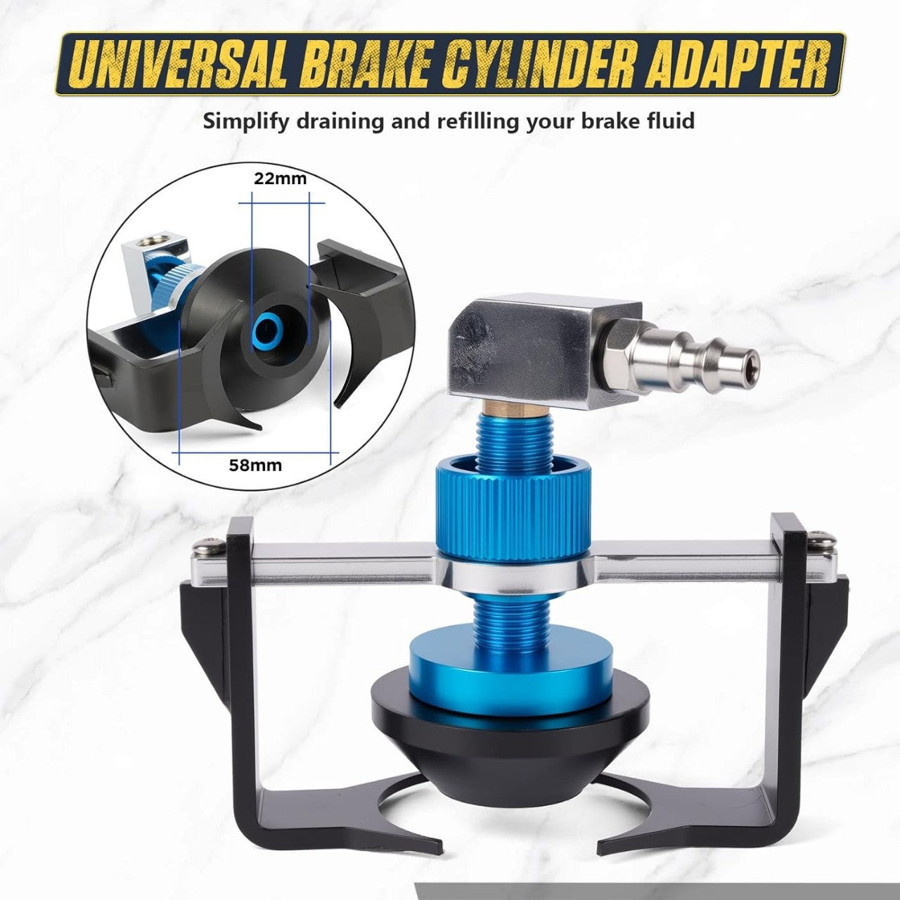 🚗Universal Brake Master Cylinder Adapter | Brake Fluid Bleeding Tool