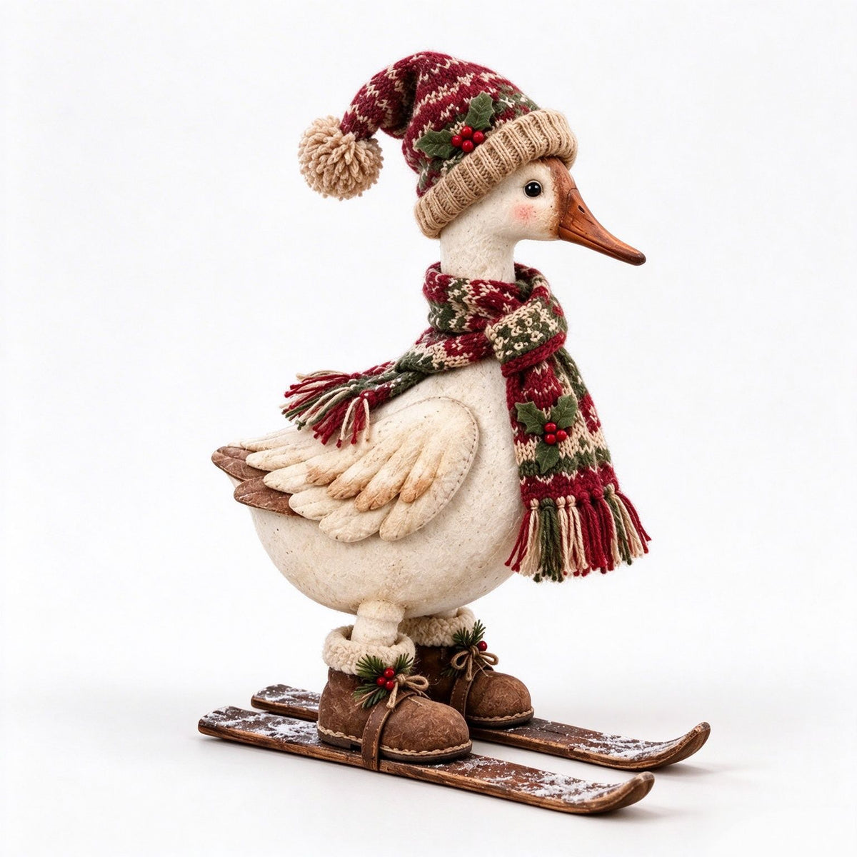 🎄Vintage-Style Christmas Goose Figurine | Vintage Farmhouse Christmas Goose Statue