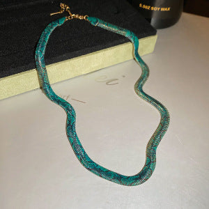 🐍Serpent Statement Necklace – A Symbol of Mystery & Power✨