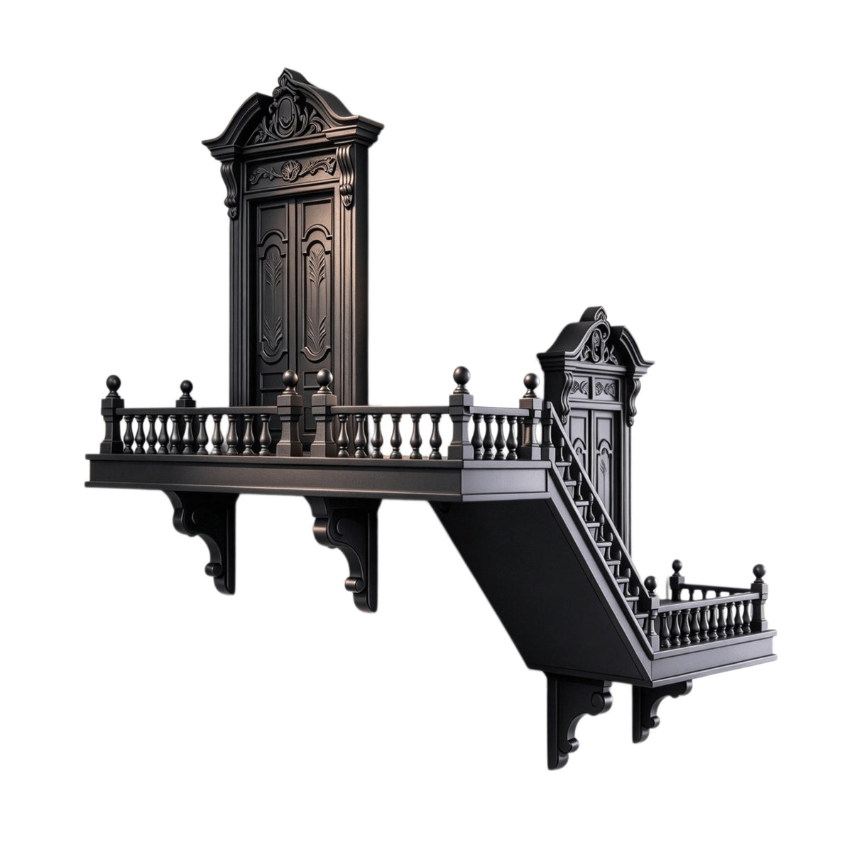 📙 Last Day 49% OFF - 🖤 Gothic Miniature Architecture Wall Shelf