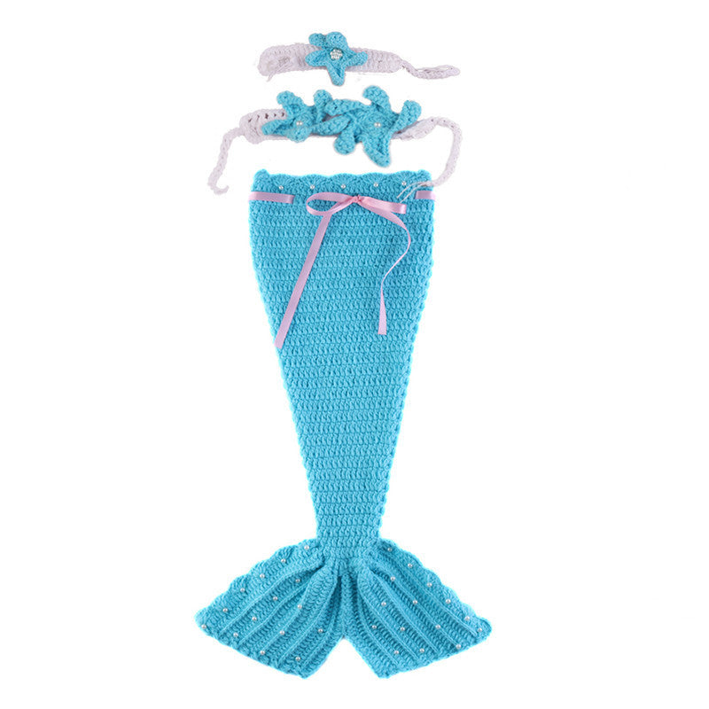 🧜Hand-crocheted baby mermaid sleeping bag
