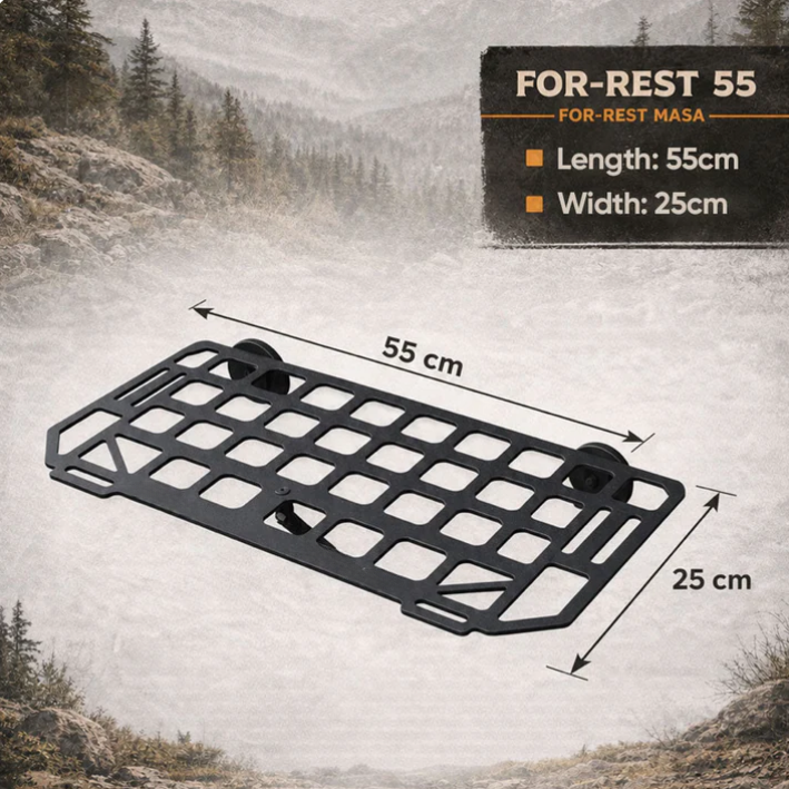 Heavy-Duty MagneticVehicle Side Table IPortable Grid Camp Desk