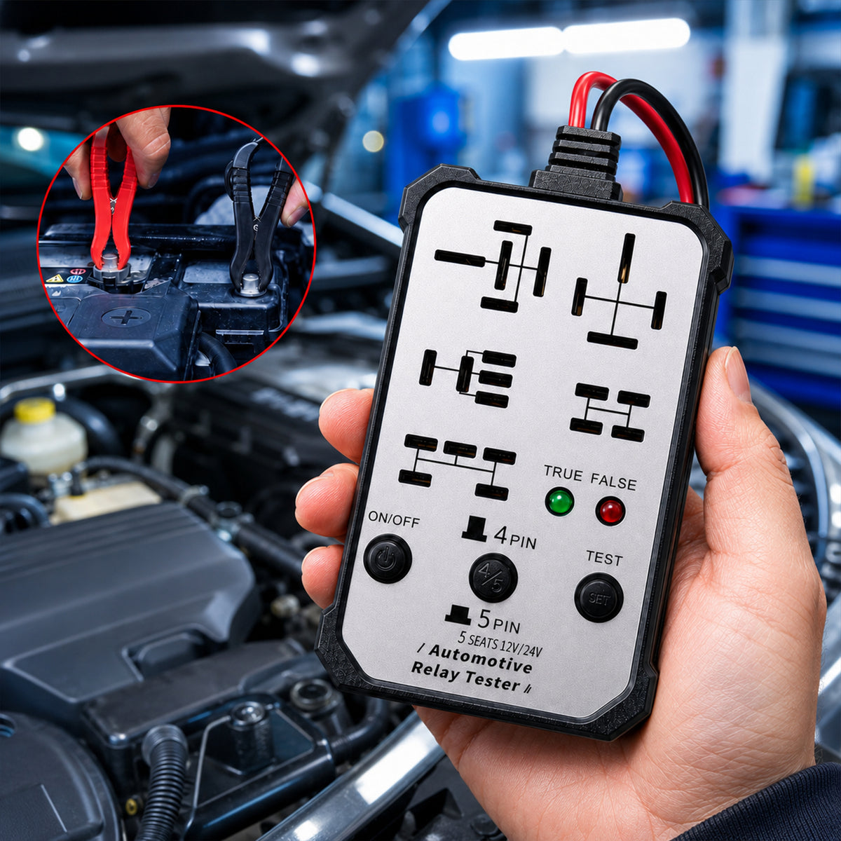š„2026 New upgrade 12V/24V Universal Relay Tester | Professional 5-Pin Auto Diagnostic Tool