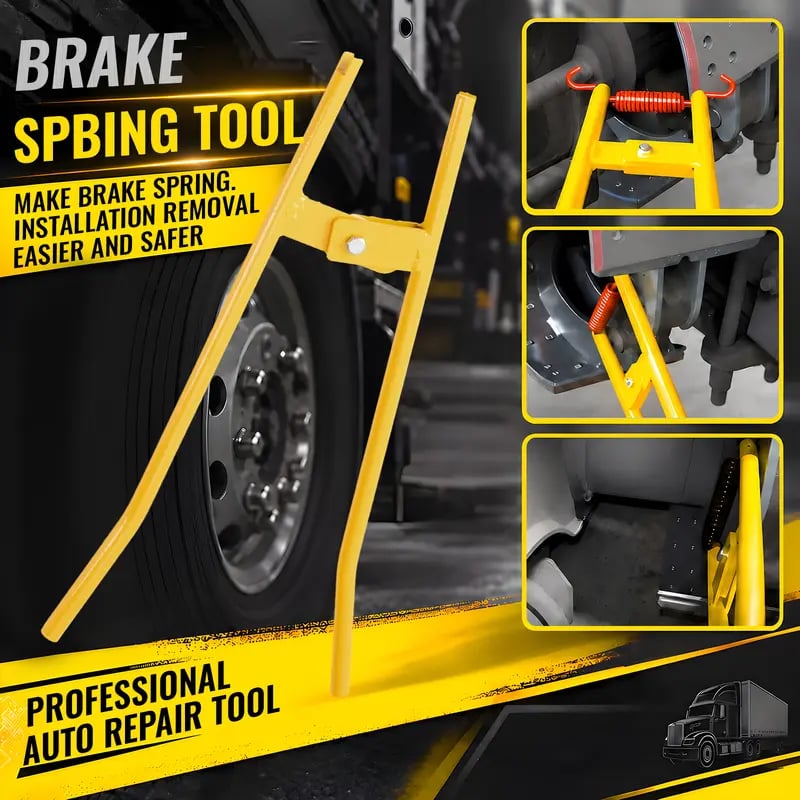 Truck Brake Spring Tool- LT890 Heavy Duty Truck Brake Spring Slack Adjustable Tool Anchor Pin Spings Installer for Semi Trucks Brake Spring Pliers Air Drum Brake Shoe Spring Tool