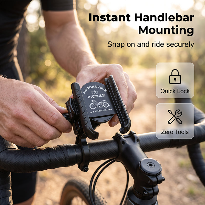 Quick-Release Bike Phone Mount with Secure Lockš