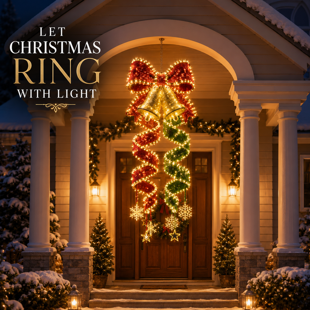šChristmas Magic Spiral Hanging LED Light Collection