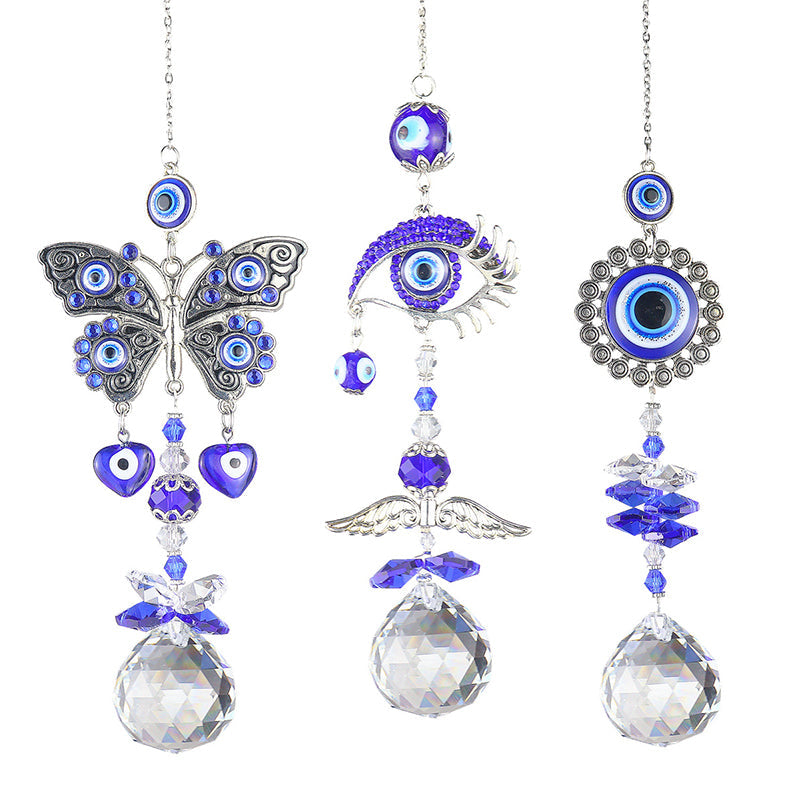 😈👁️Bohemian Style Crystal Light Catcher Decor