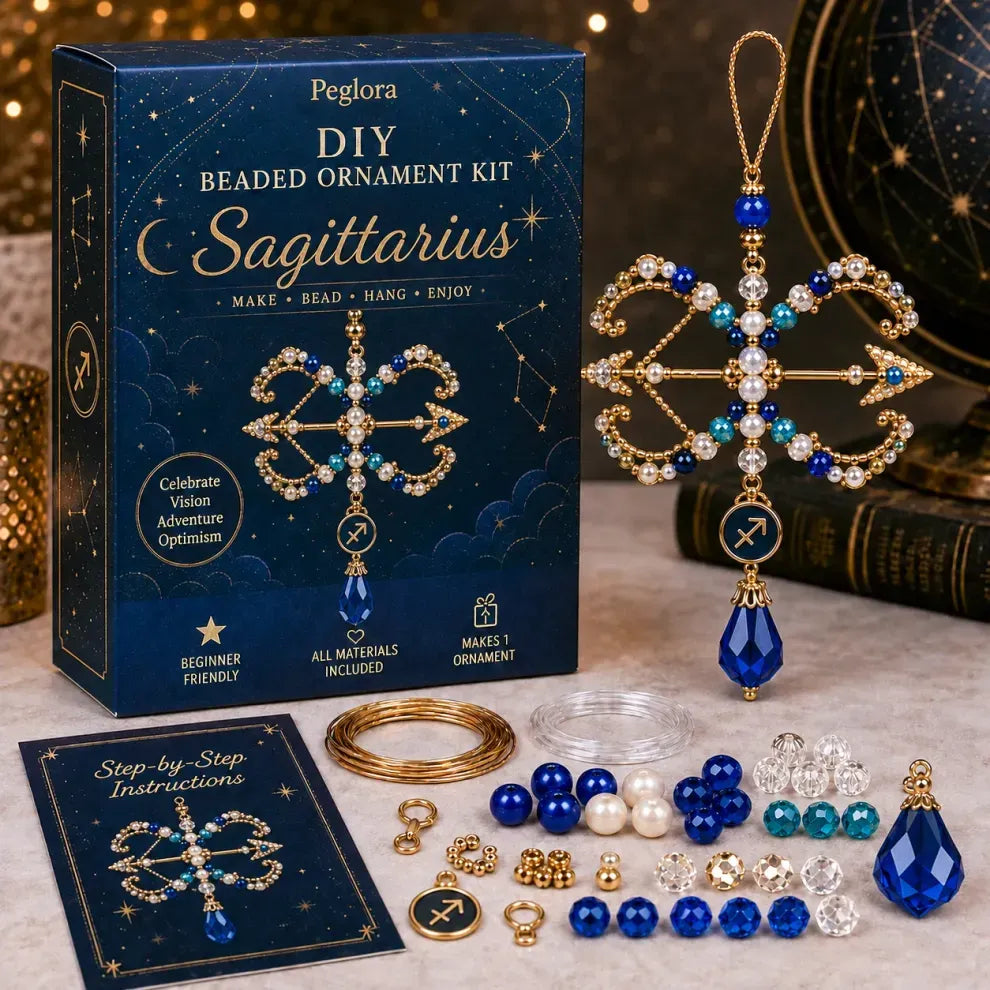 ✨ Zodiac Blessing Beaded Ornament DIY Kit – Create A Meaningful Handmade Keepsake Inspired By Your Star Sign