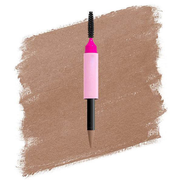 Double-ended fine-tipped eyebrow pencil