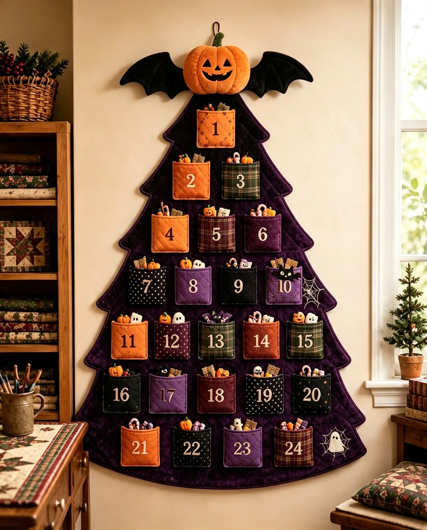 🎄 DIY Christmas Tree Advent Calendar Sewing Kit – 5 Styles, Reusable Holiday Tradition