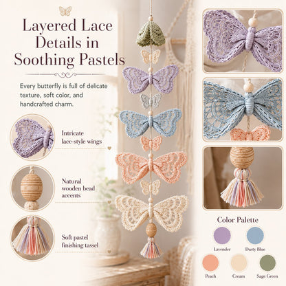 🧵 DIY Crochet Mobile Kit – Relaxing Handmade Craft with 6 Themes for Home Decor